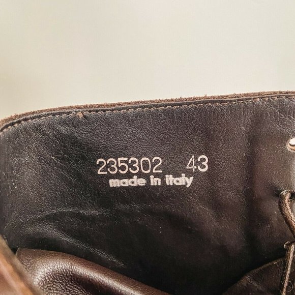 Franceschetti Brown Italian Leather Boots Brand New With Box US Size 10 NIB